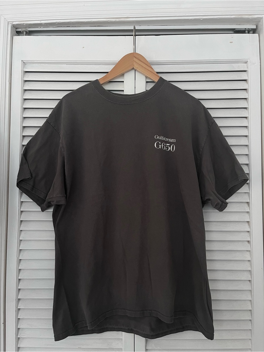 Gulfstream G650 Charcoal Crewneck Short Sleeve Tee